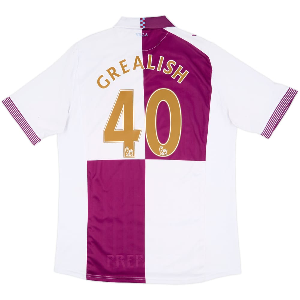 2013-14 Aston Villa Away Shirt Grealish #40 - 6/10 - (XXL)
