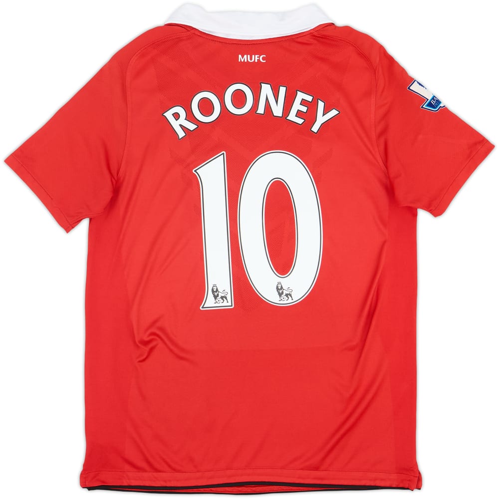 2010-11 Manchester United Home Shirt Rooney #10 - 8/10 - (XL.Boys)