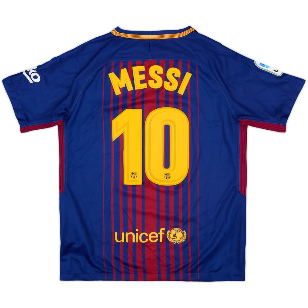 2018-19 Barcelona Home Shirt Messi #10 - 9/10 - (M.Boys)