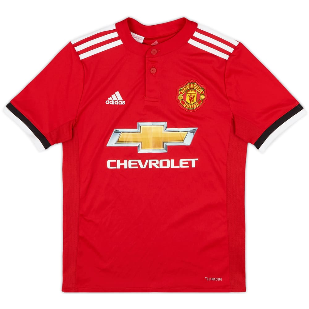 2017-18 Manchester United Home Shirt - 10/10 - (M.Boys)
