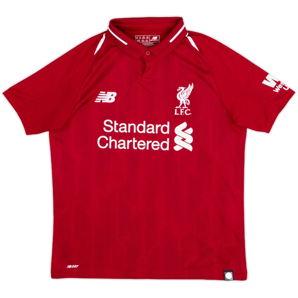 2018-19 Liverpool Home Shirt - 8/10 - (L.Boys)