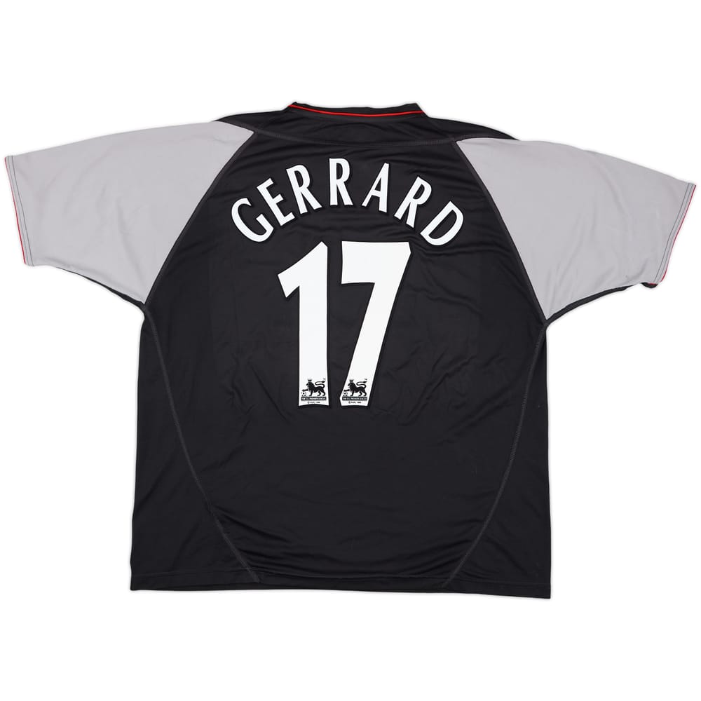 2002-04 Liverpool Away Shirt Gerrard #17 - 7/10 - (XL)