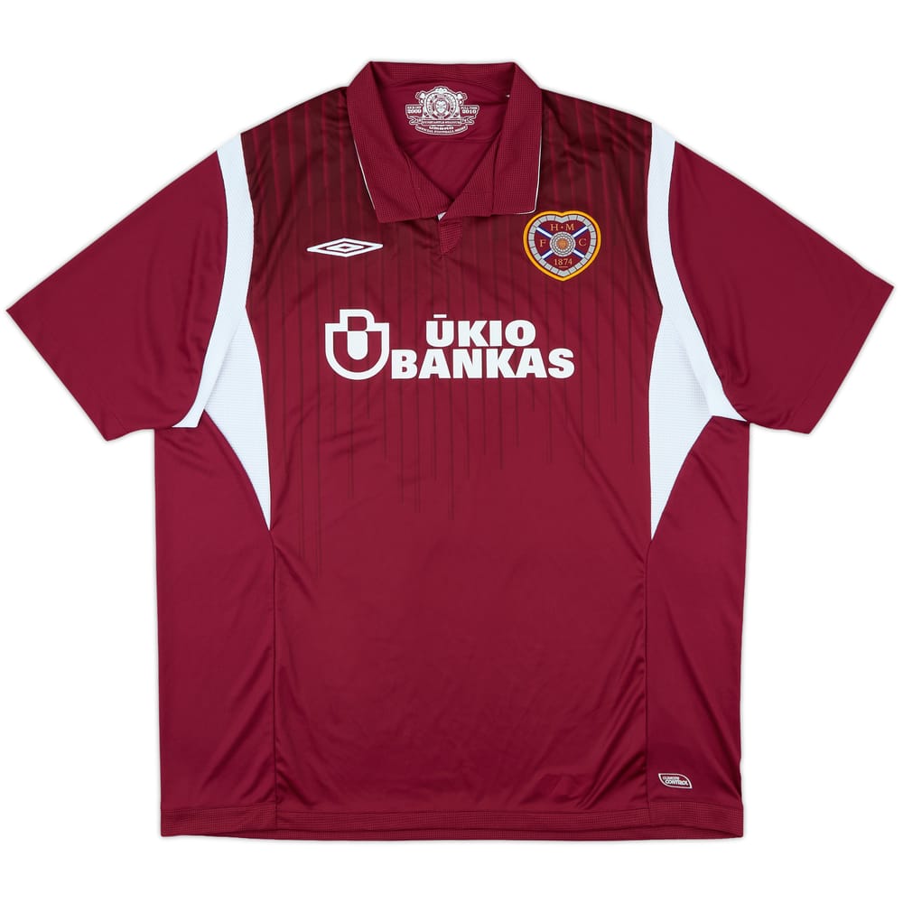 2009-10 Hearts Home Shirt - 10/10 - (XXL)