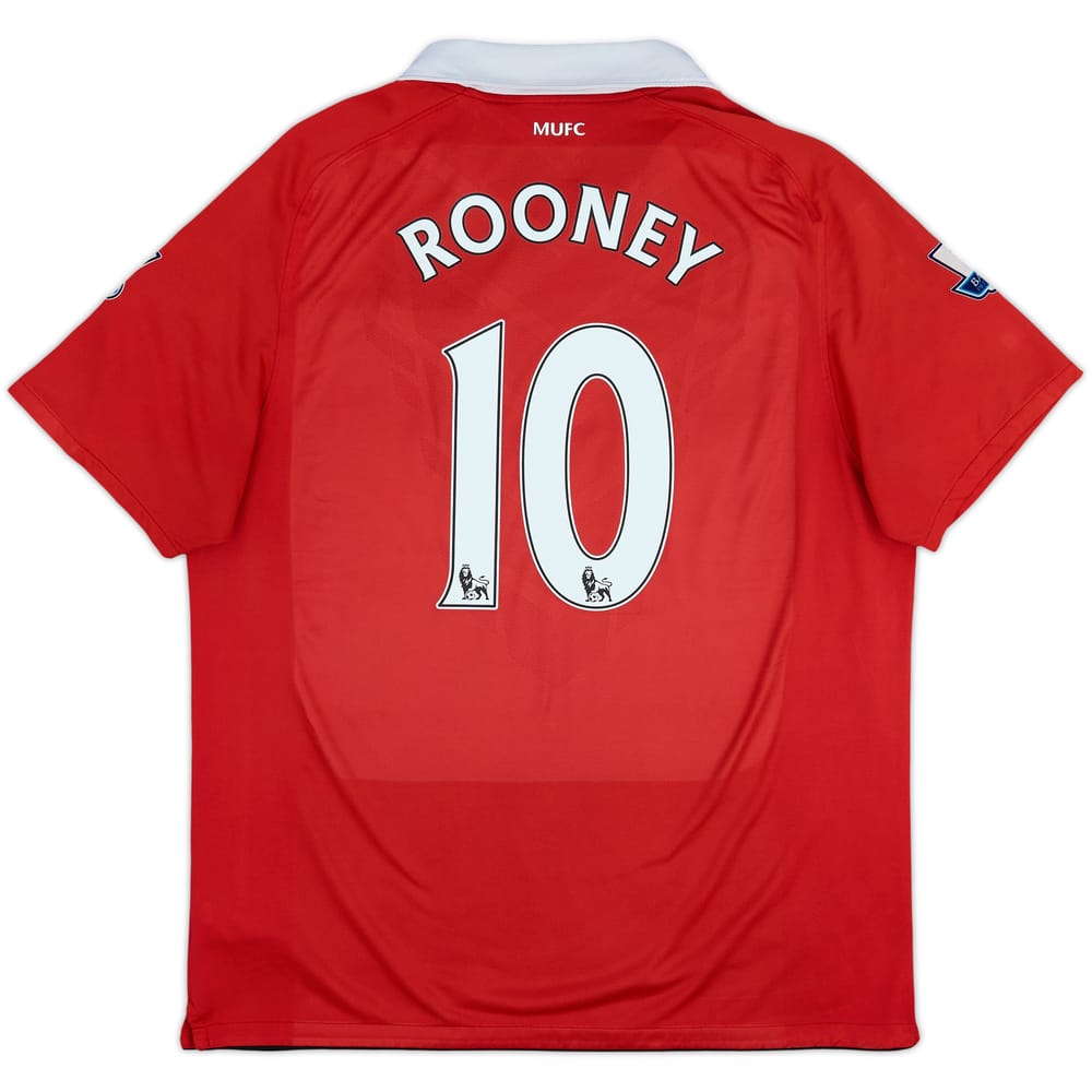 2010-11 Manchester United Home Shirt Rooney #10 - 5/10 - (XL)