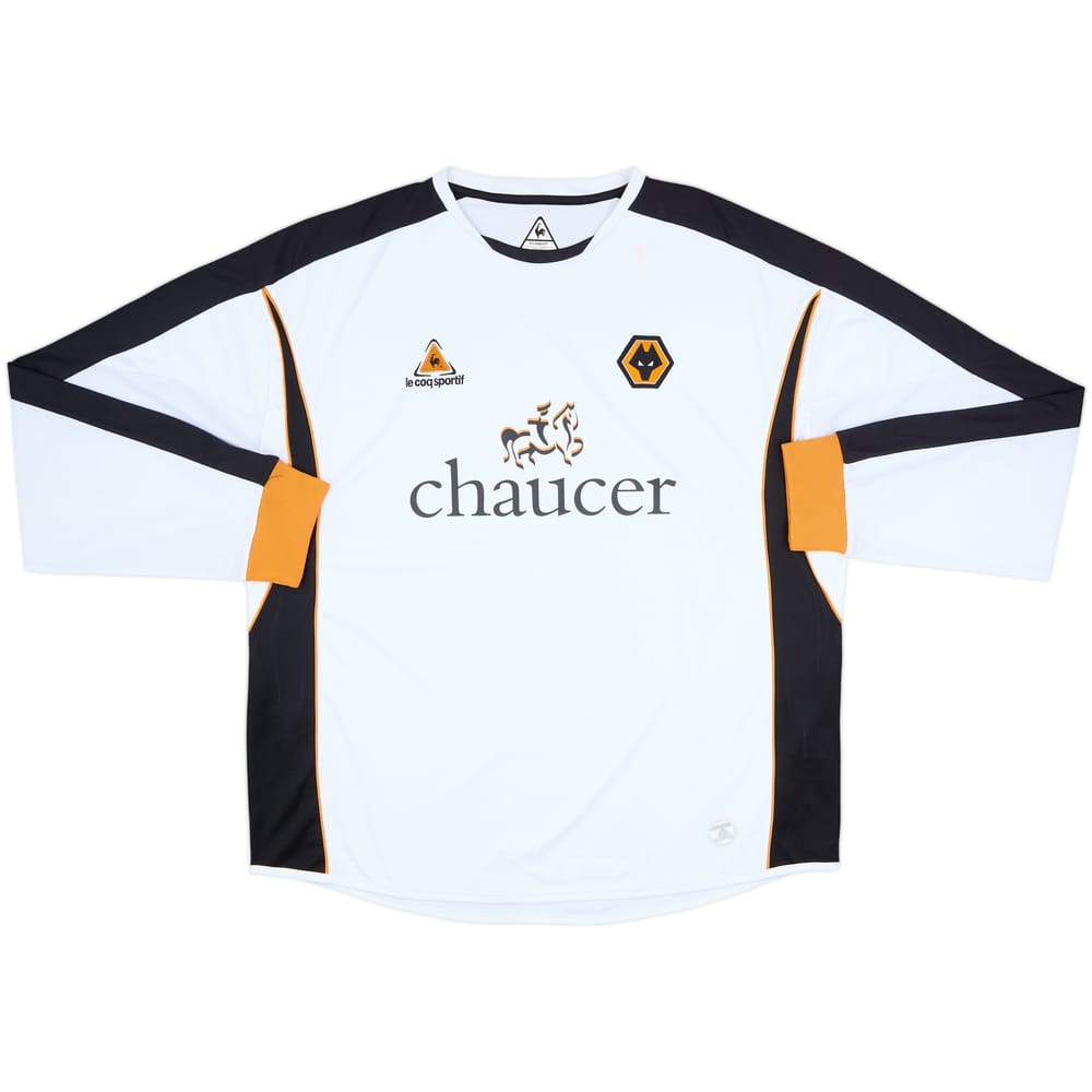 2006-07 Wolves Away L/S Shirt - 5/10 - (XL)