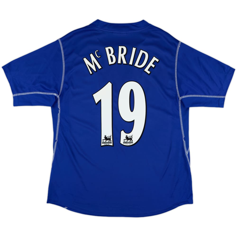 2002-03 Everton Home Shirt McBride #19 - 6/10 - (XL)