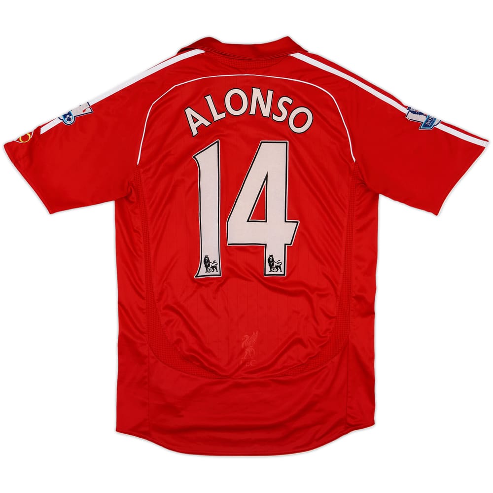 2006-08 Liverpool Home Shirt Alonso #14 - 6/10 - (M)