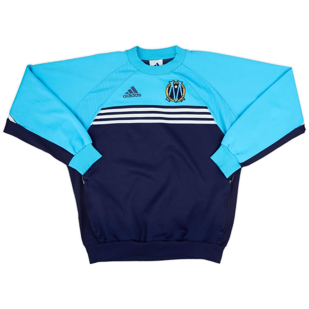 1999-00 Olympique Marseille adidas Sweat Top - 6/10 - (S)