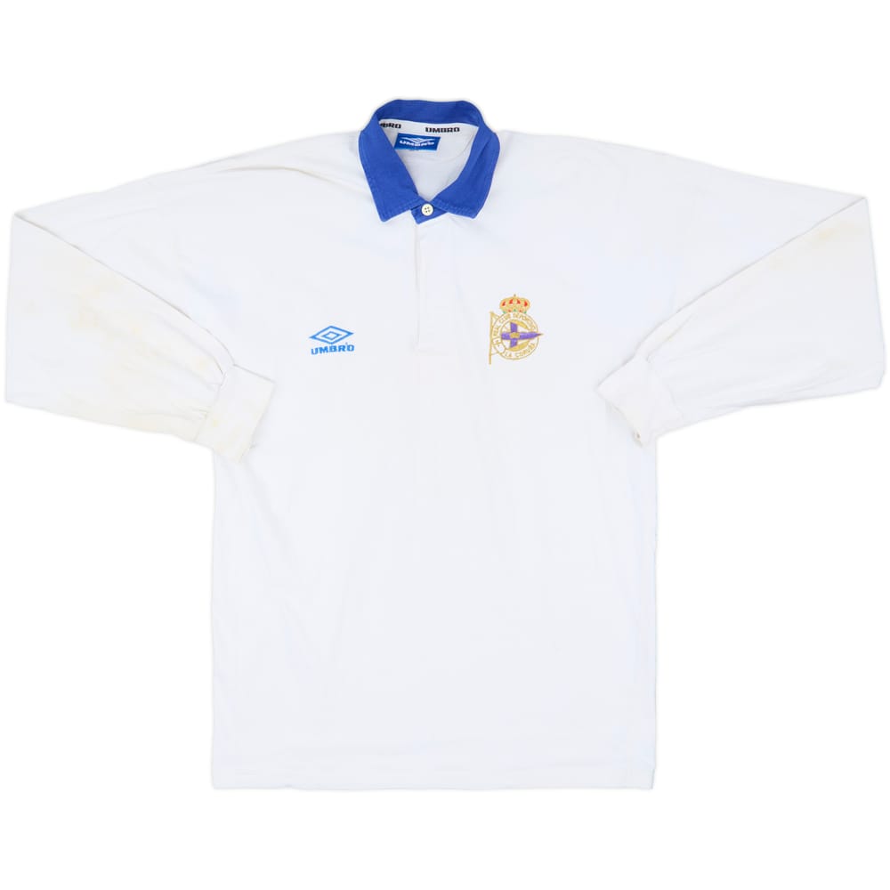 1994-95 Deportivo Umbro Rugby L/S Shirt - 6/10 - (L)