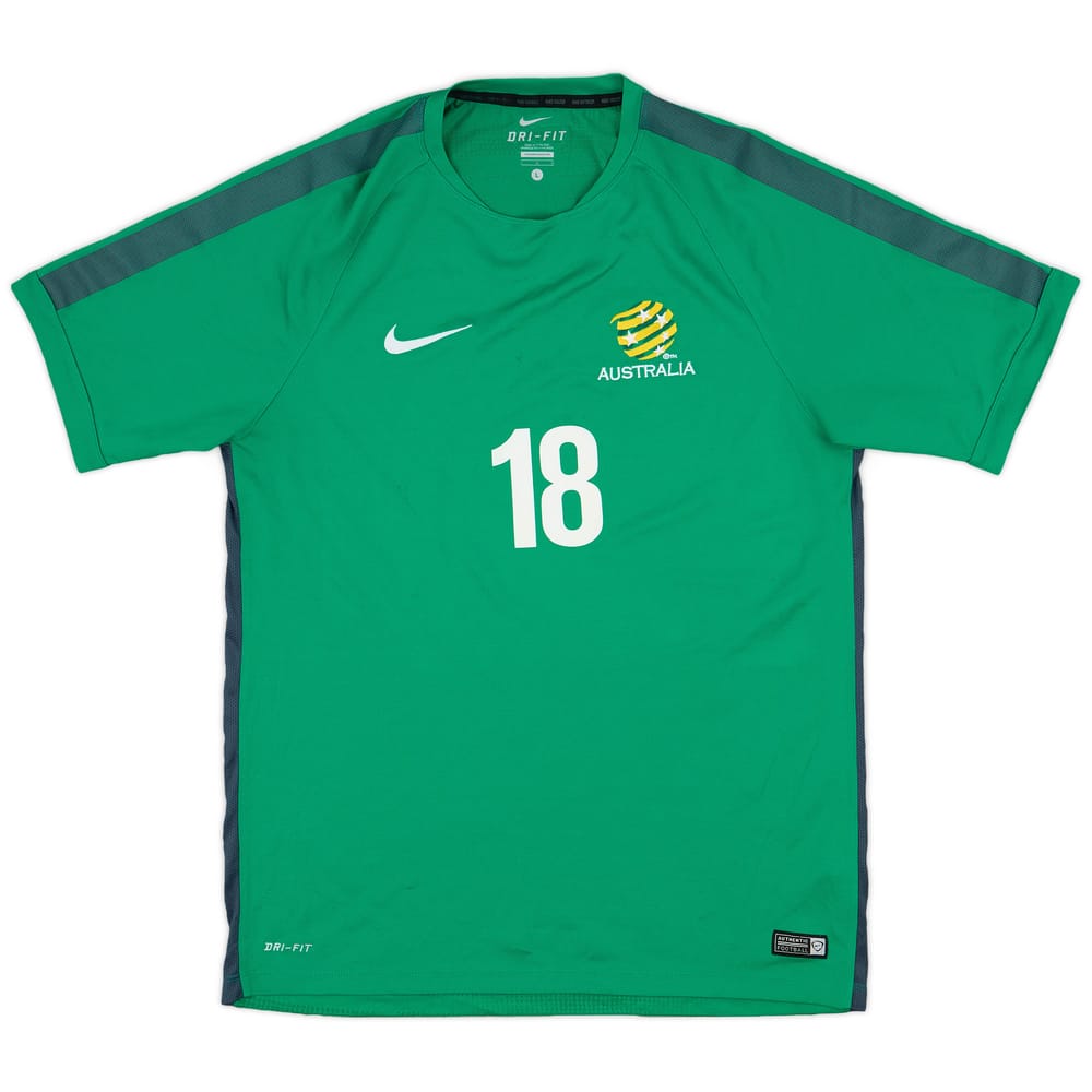 2015-16 Australia Player Issue Nike Training Shirt #18 - 9/10 - (L)