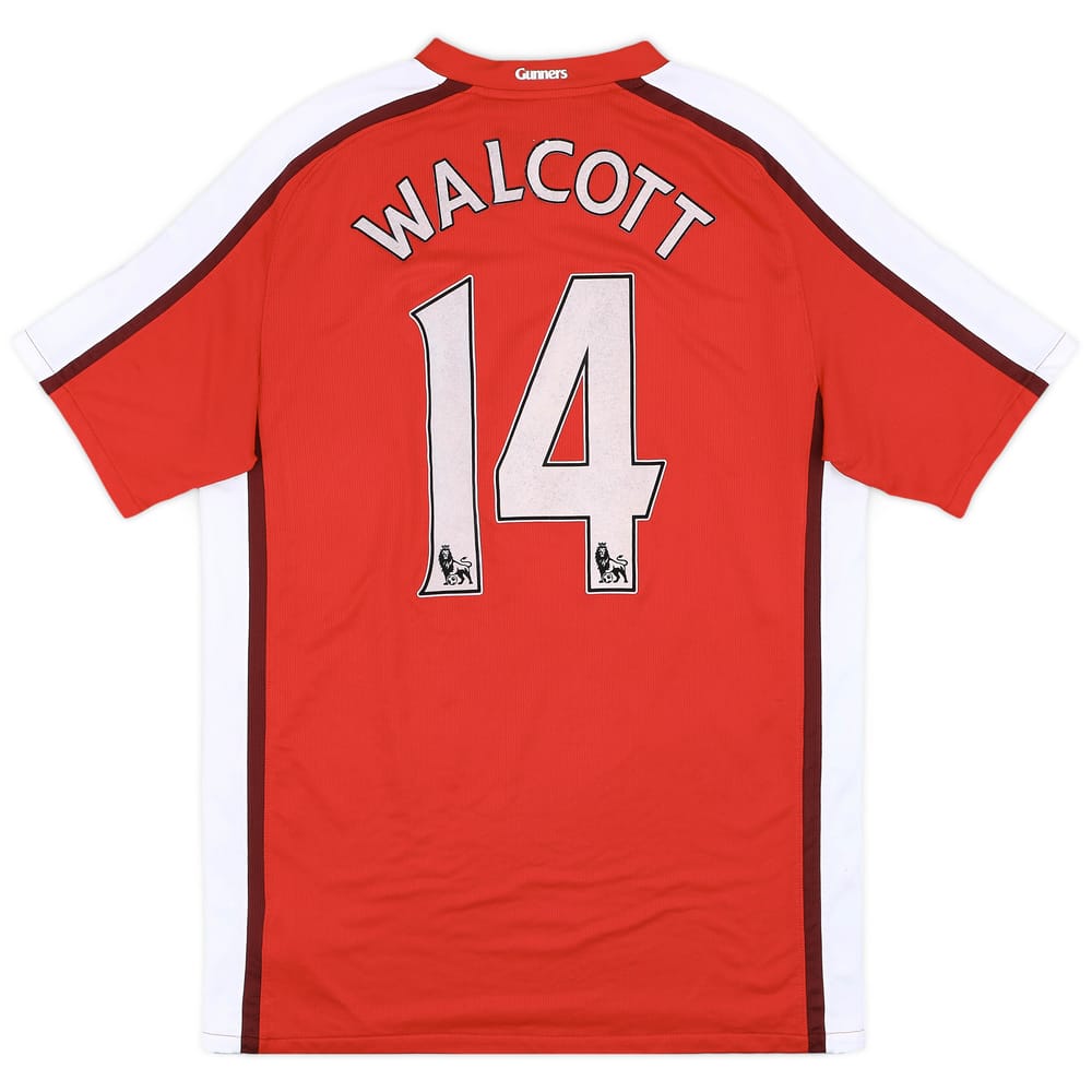 2008-10 Arsenal Home Shirt Walcott #14 - 7/10 - (L)