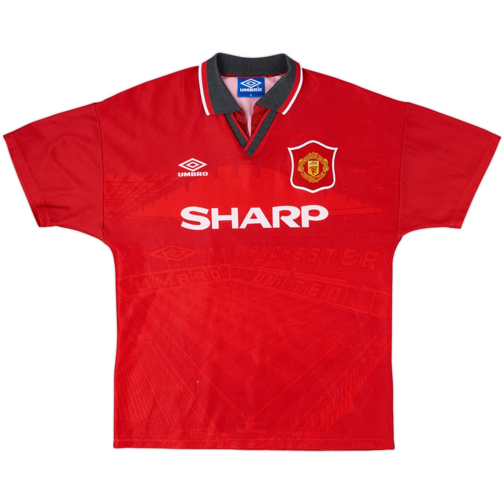 1994-96 Manchester United Home Shirt - 4/10 - (M)