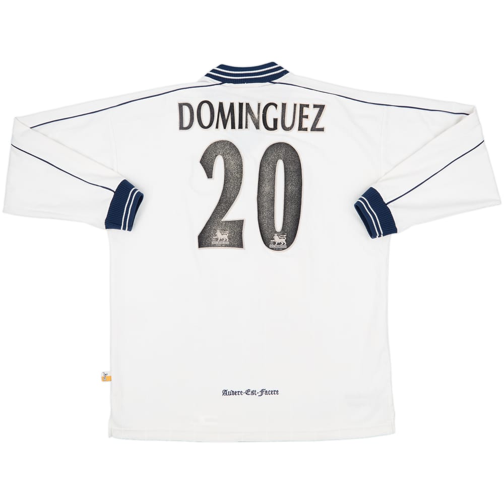 1997-99 Tottenham Home L/S Shirt Dominguez #20 - 5/10 - (L)