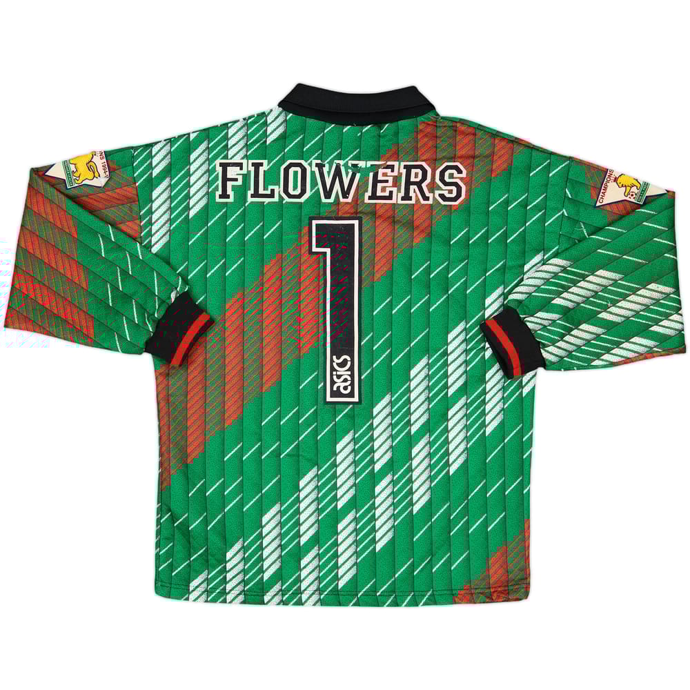 1995-96 Blackburn GK Shirt Flowers #1 - 5/10 - (L.Boys)