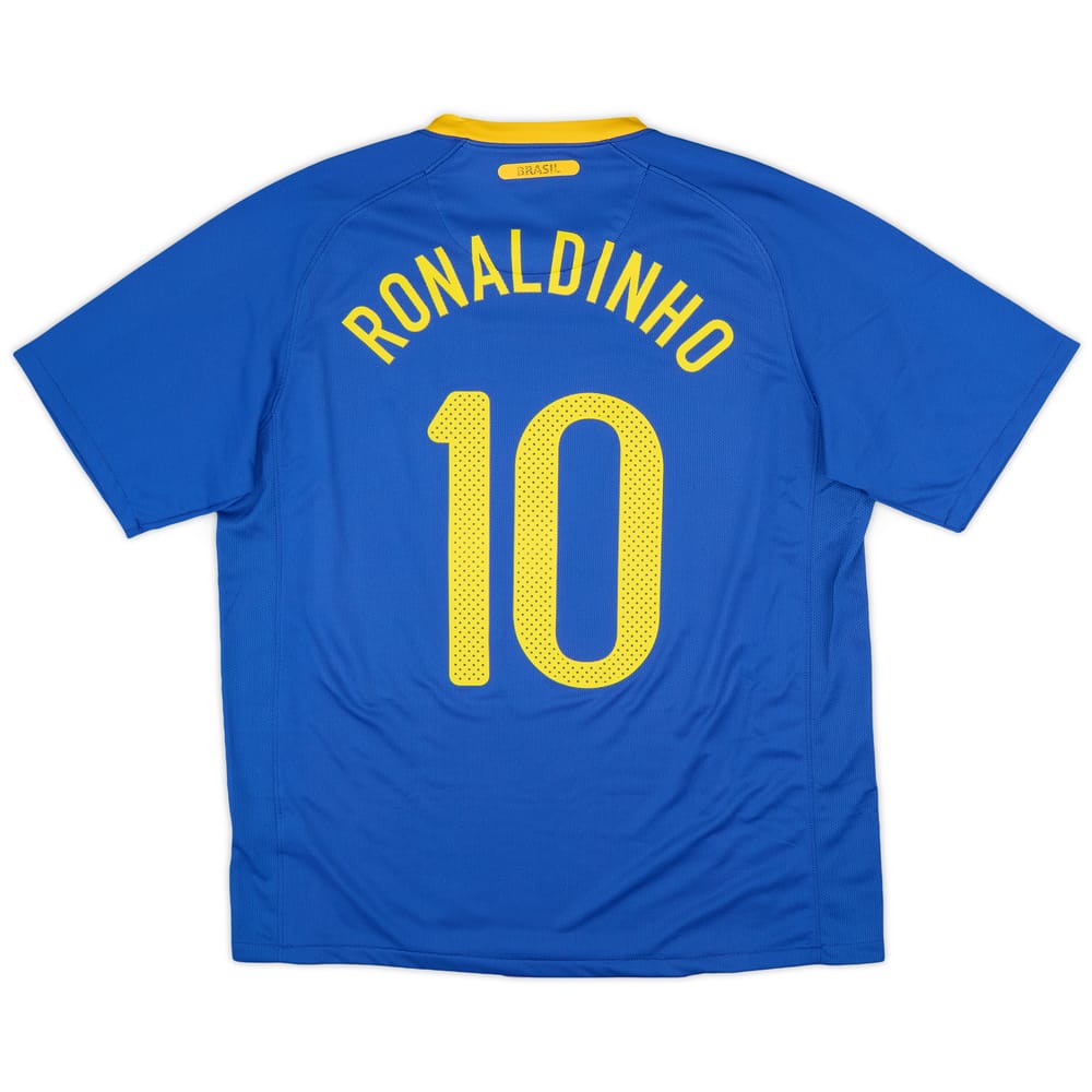 2010-11 Brazil Away Shirt Ronaldinho #10 (L)