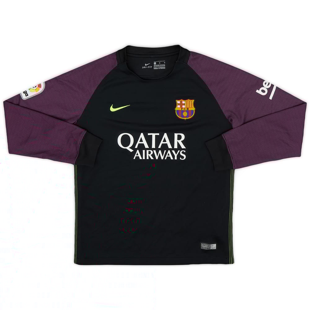 2016-17 Barcelona GK Shirt - 8/10 - (M.Boys)
