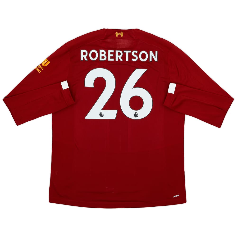 2019-20 Liverpool Home L/S Shirt Robertson #26 - 9/10 - (XL)