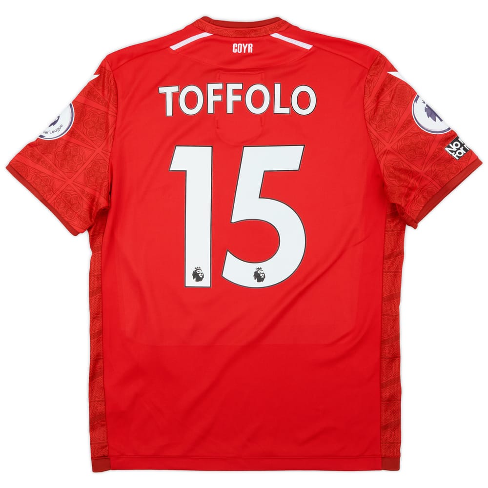 2022-23 Nottingham Forest Match Issue Home Shirt Toffolo #15