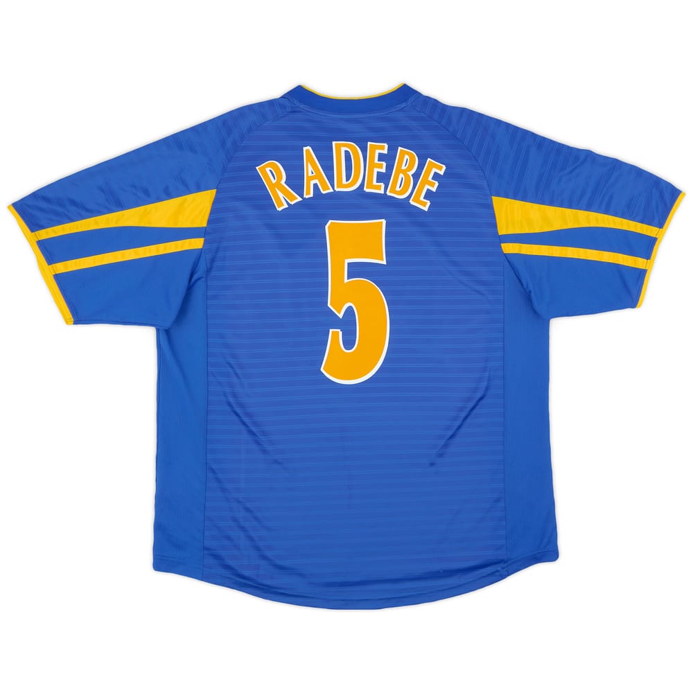 2001-03 Leeds United Away Shirt Radebe #5 - 8/10 - (XL)