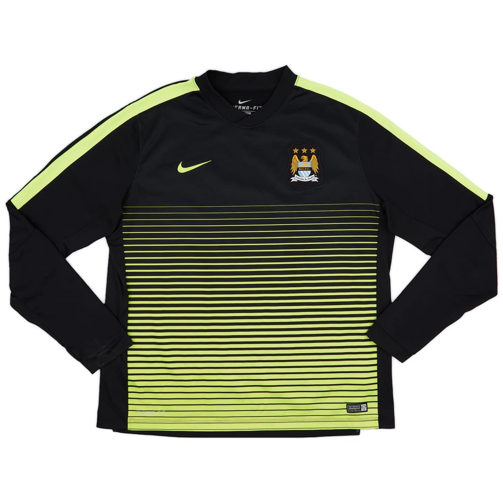 2014-15 Manchester City Nike Therma-Fit Sweat Top - 8/10 - (XXL)
