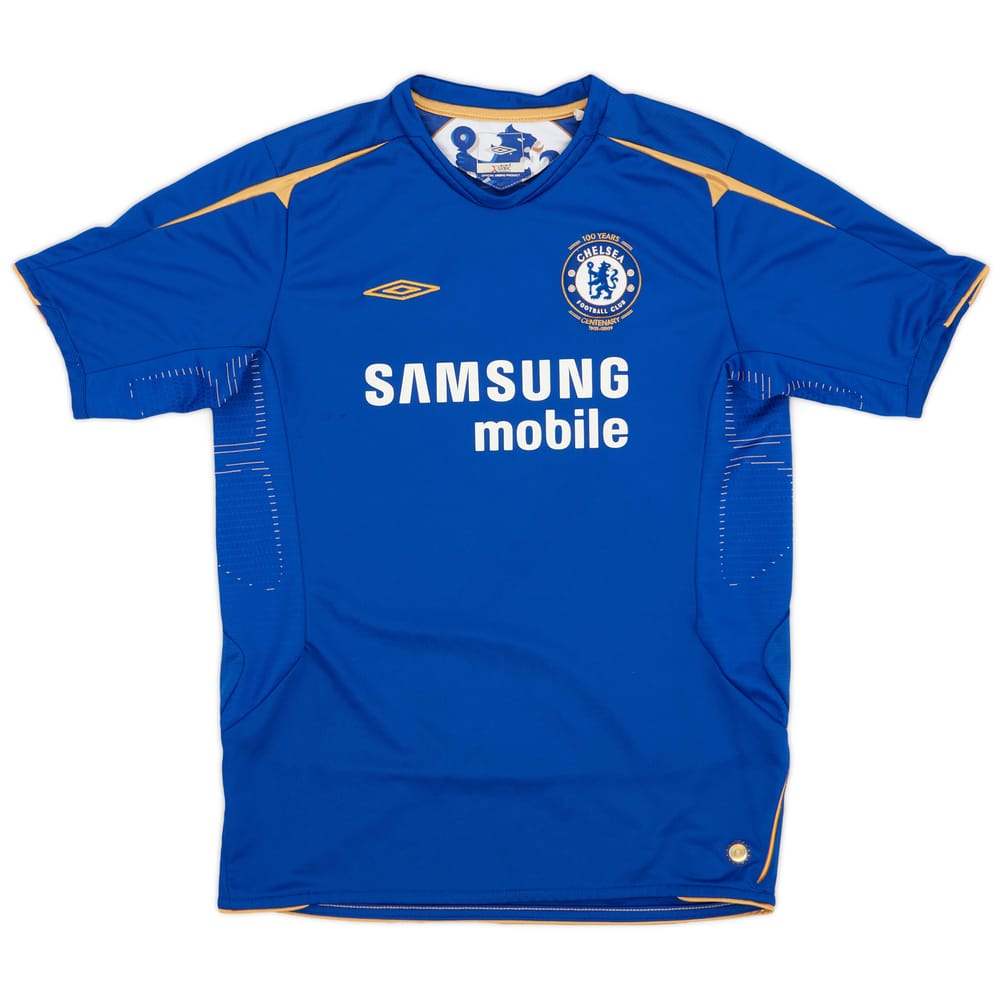 2005-06 Chelsea Centenary Home Shirt - 8/10 - (XL.Boys)