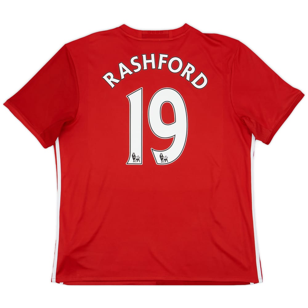 2016-17 Manchester United Home Shirt Rashford #19 - 6/10 - (XL)