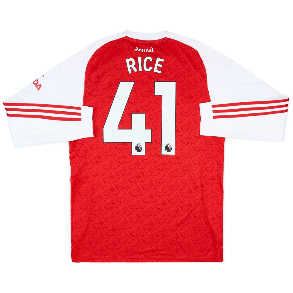 2025-26 Arsenal Home L/S Shirt Rice #41