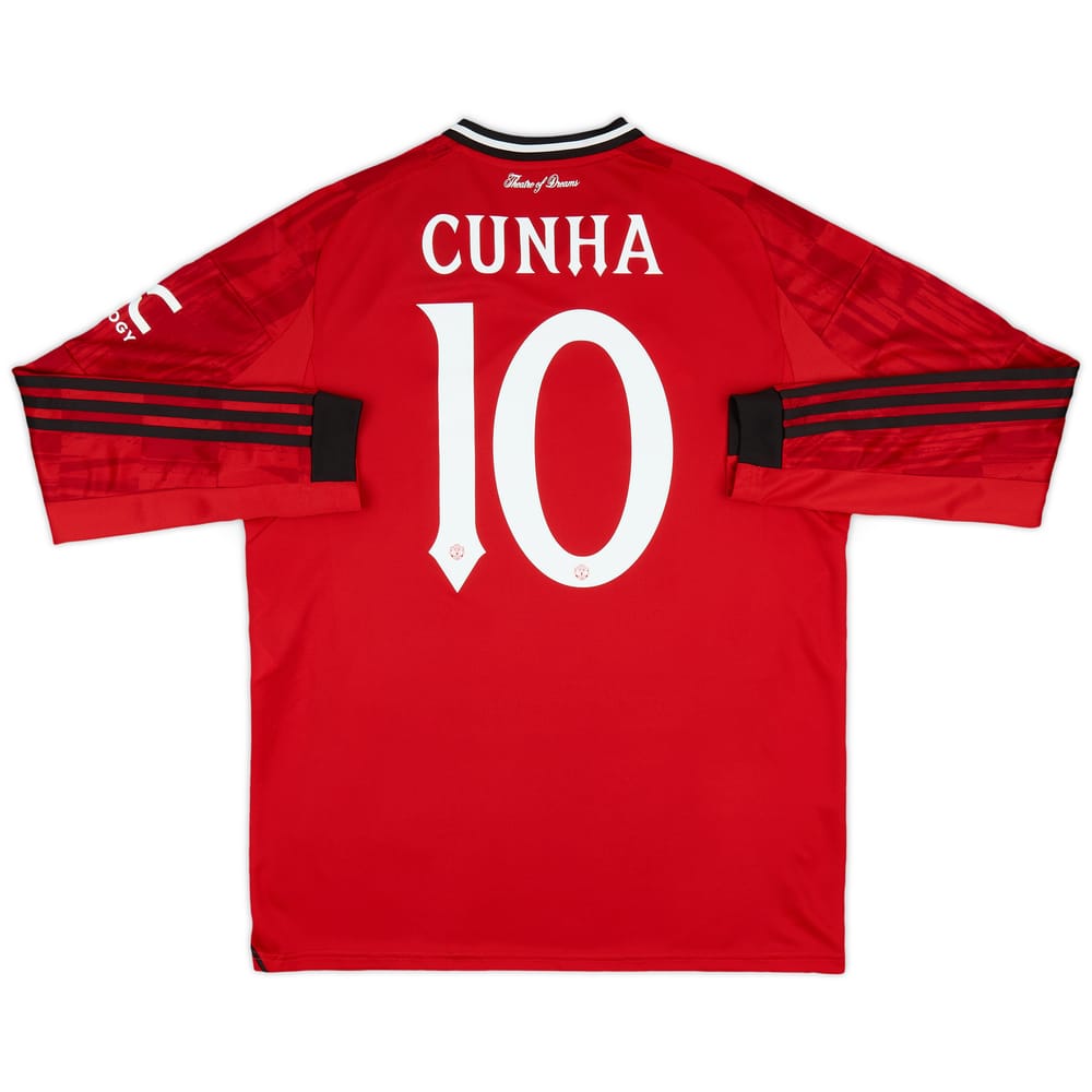 2025-26 Manchester United Home L/S Shirt Cunha #10