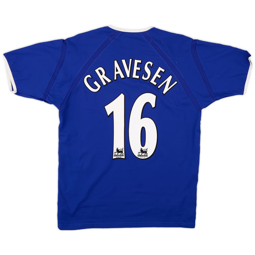 2003-04 Everton Home Shirt Gravesen #16 - 6/10 - (M)