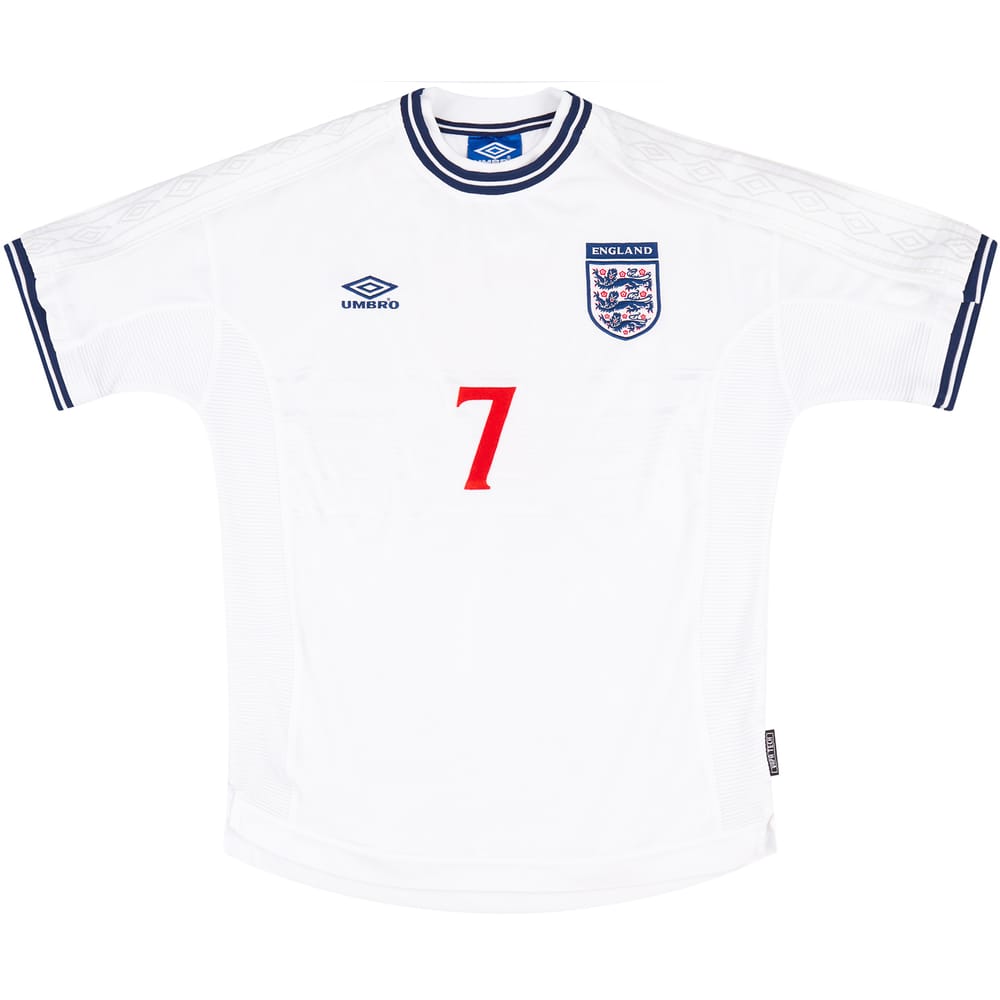 1999-01 England Match Issue Home Shirt #7