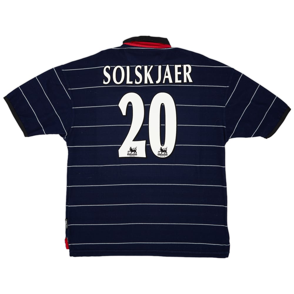1999-00 Manchester United Away Shirt Solskjaer #20 - 9/10 - (XL)