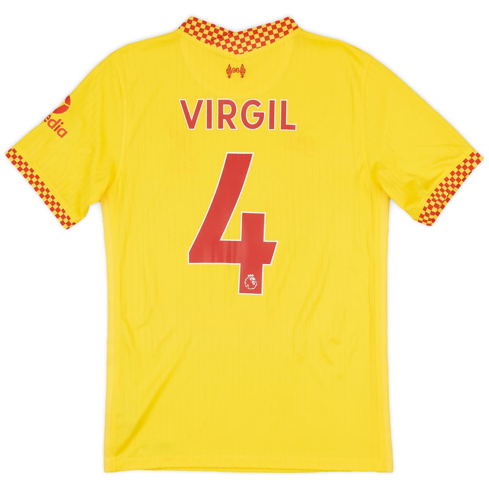 2021-22 Liverpool Third Shirt Virgil #4 - 9/10 - (S)