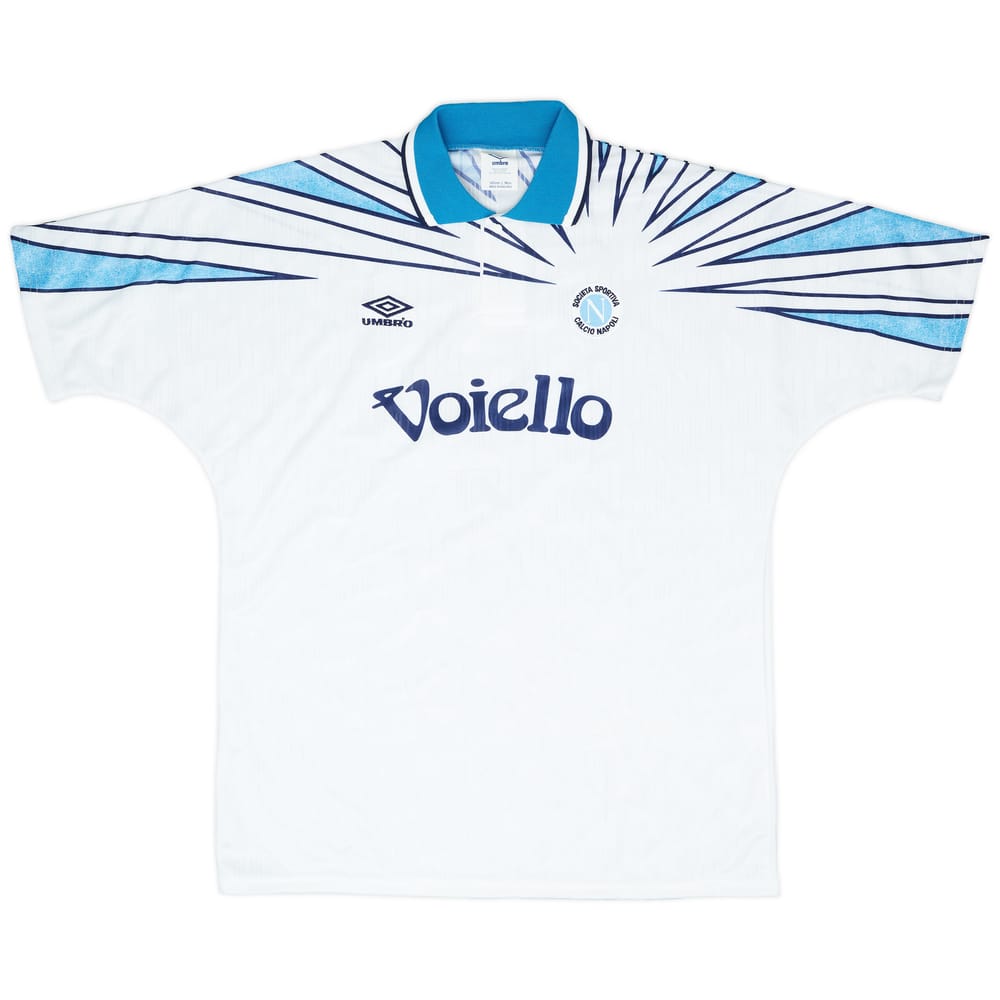 ウェア SSC Napor/ 1991-93 UMBRO Soccer Shirts Rare UMBRO NAPOLI Voiello 1991/1993 HOME FOOTBALL SHIRT