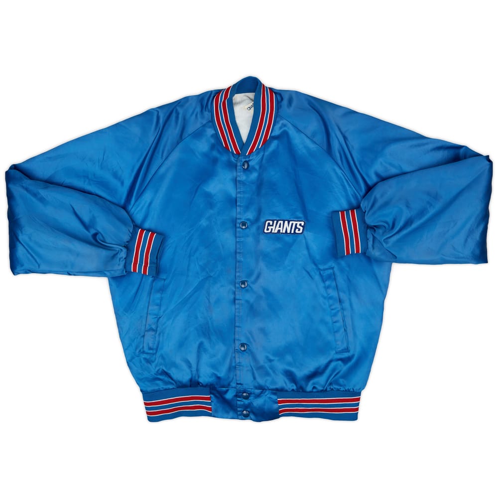 1980s New York Giants Chalk Line Satin Varsity Jacket - 7/10 - (L)
