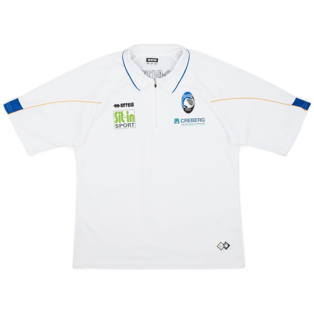 2007-08 Atalanta Errea 1/4 Zip Polo Shirt - 7/10 - (L)