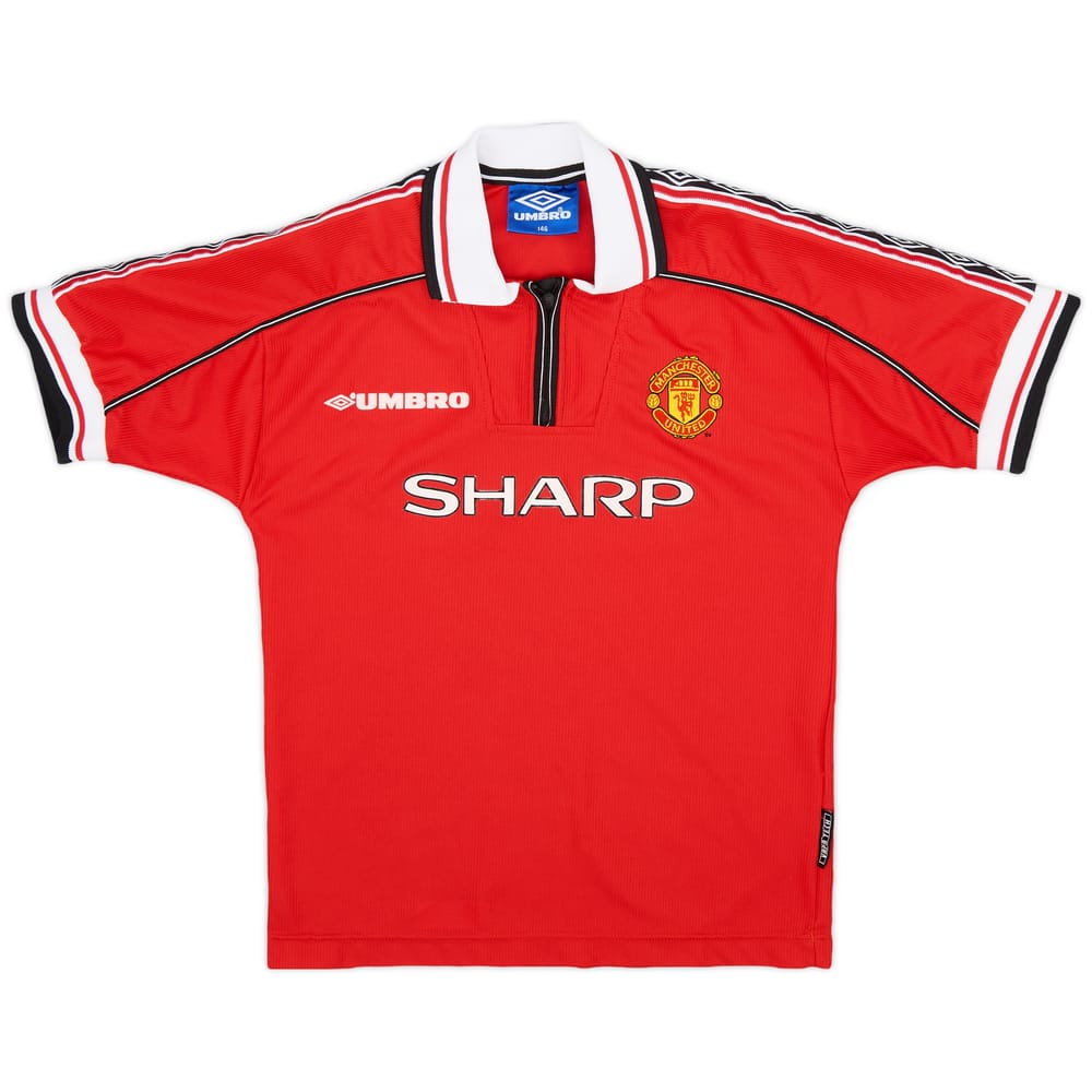 1998-00 Manchester United Home Shirt - 7/10 - (M.Boys)