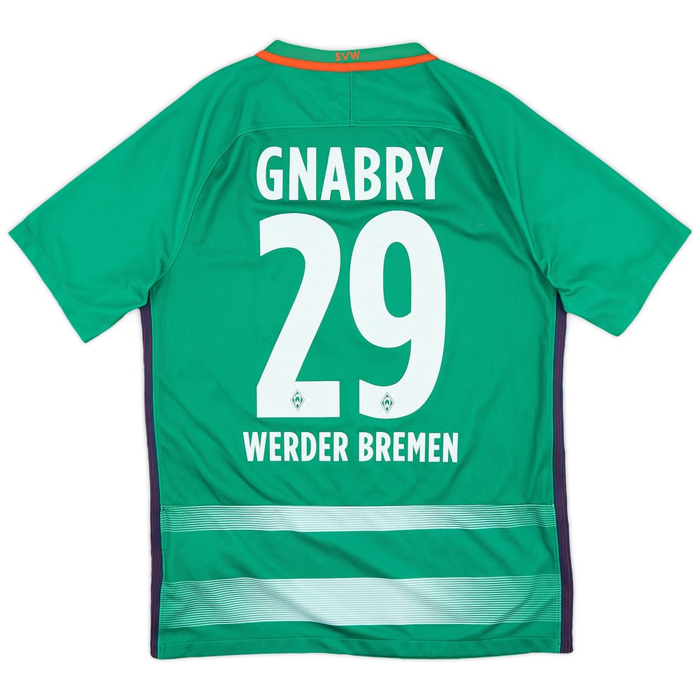 2016-17 Werder Bremen Home Shirt Gnabry #29 - 7/10 - (M)