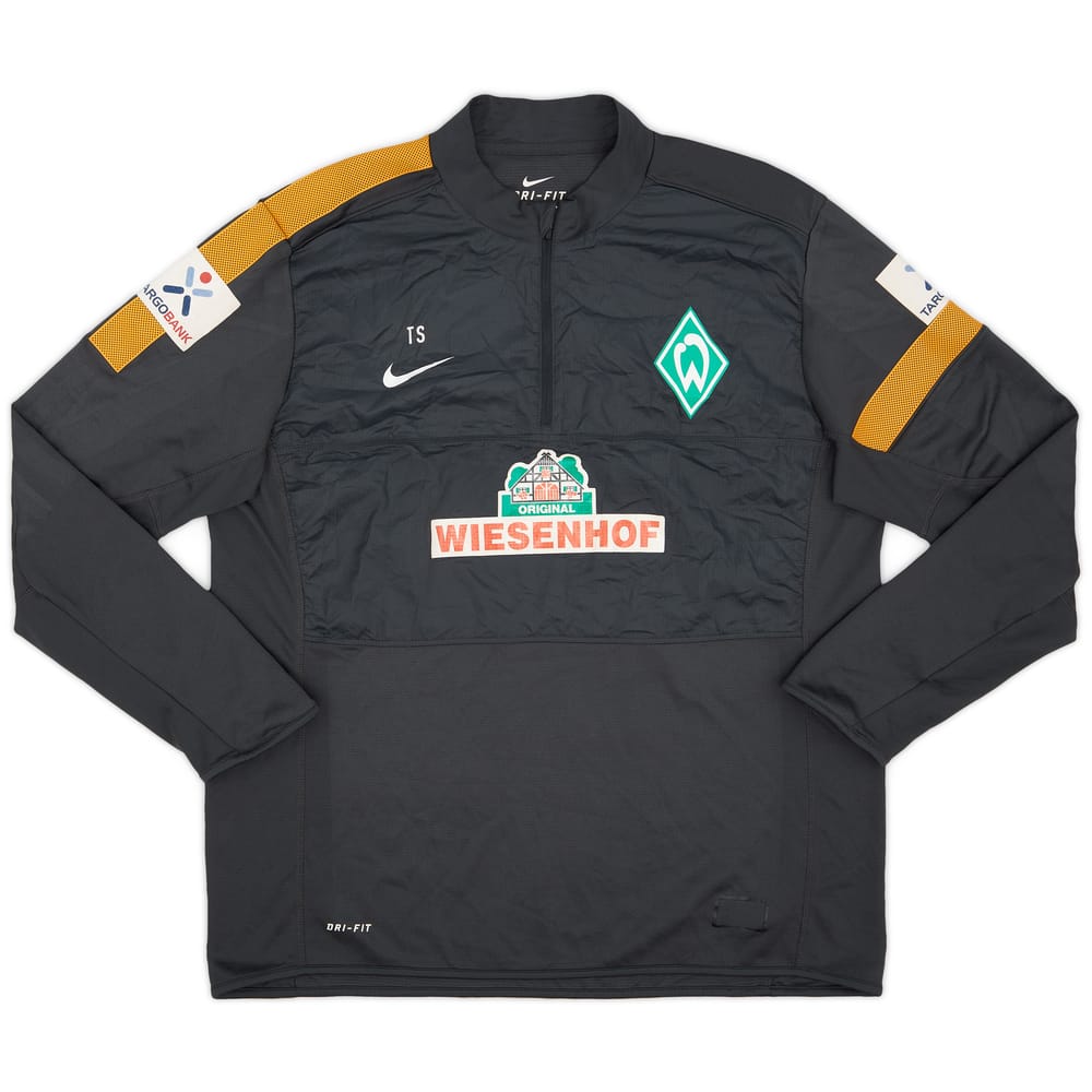 2012-13 Werder Bremen Staff Issue 1/4 Zip Training Top TS (Thomas Schaaf) - 7/10 - (L)