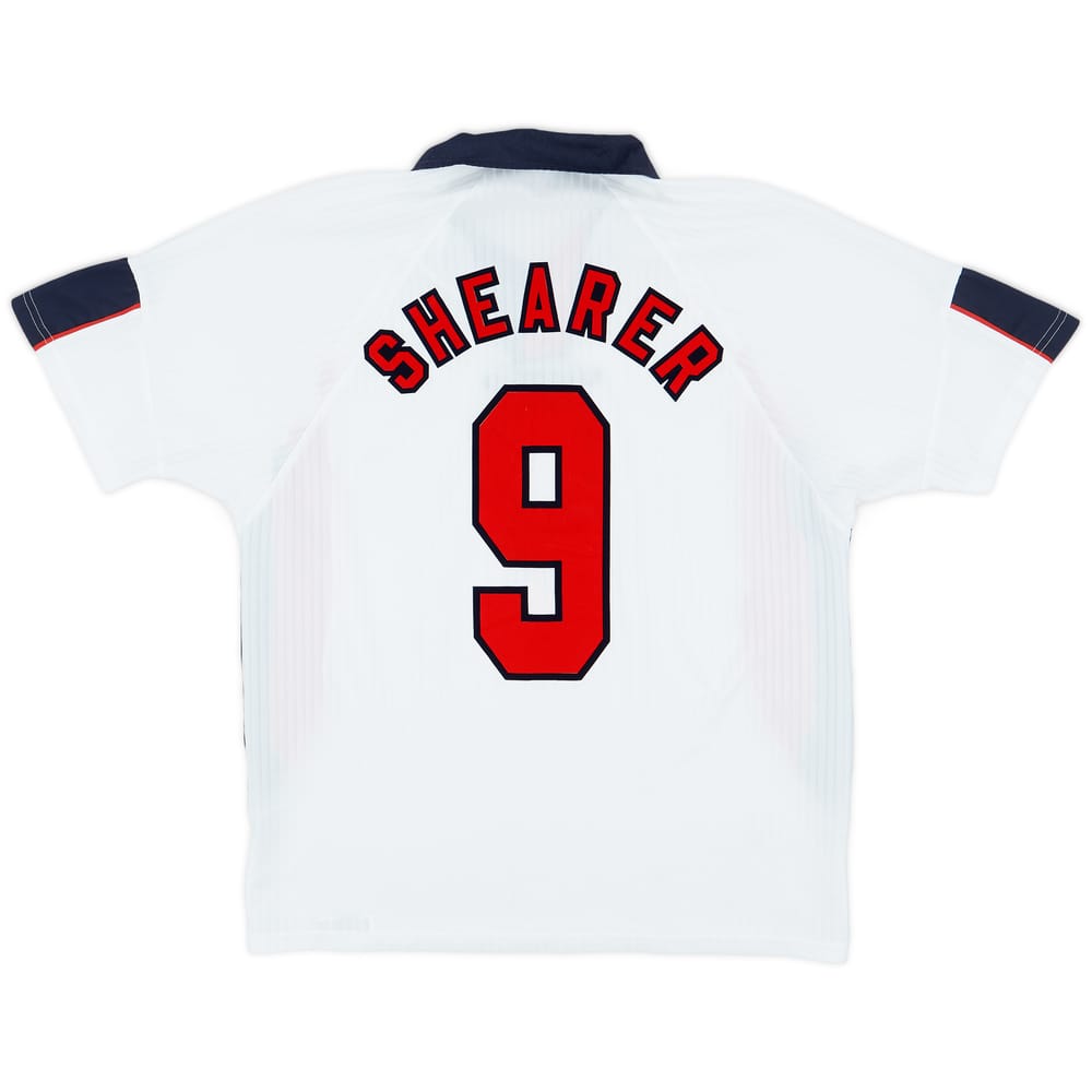 1997-99 England Home Shirt Shearer #9 - 8/10 - (L)