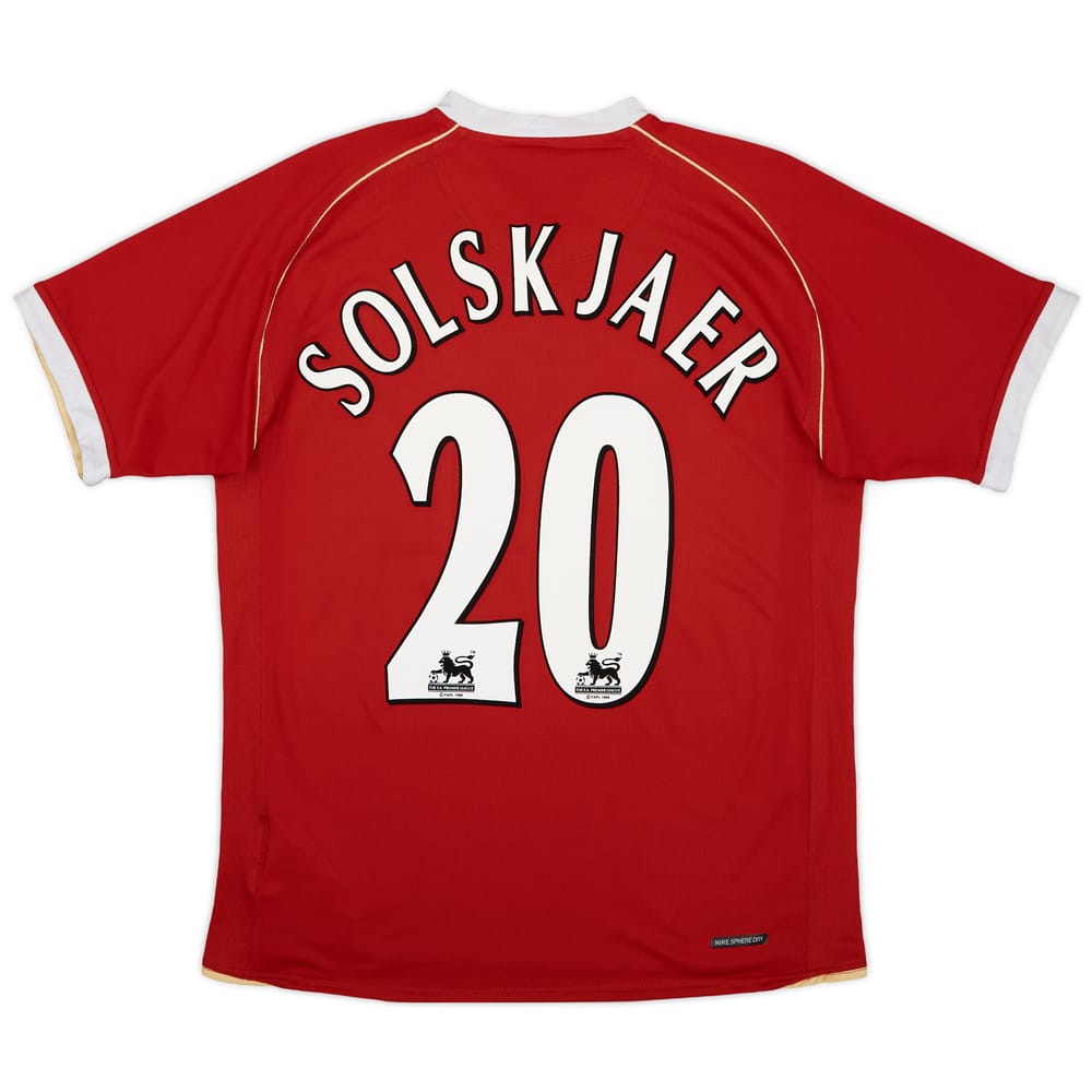 2006-07 Manchester United Home Shirt Solskjaer #20