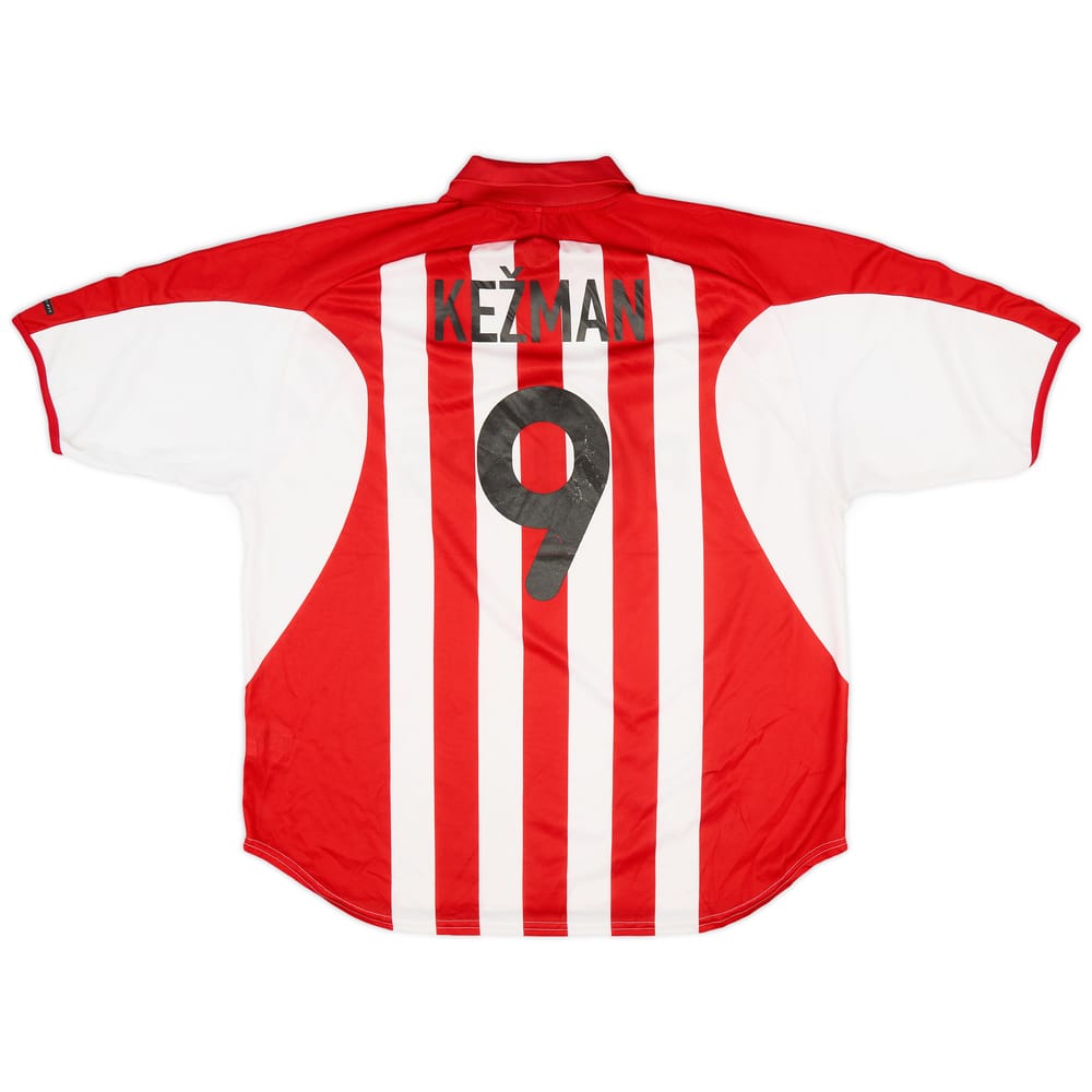 2000-02 PSV Home Shirt Kezman #9 - 6/10 - (XXL)