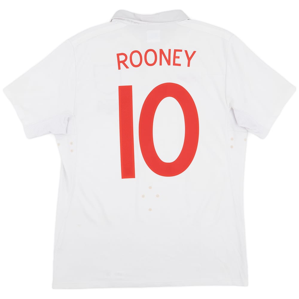 2010-11 England 'World Cup South Africa 2010' Home Shirt Rooney #10 - 7/10 - (M)