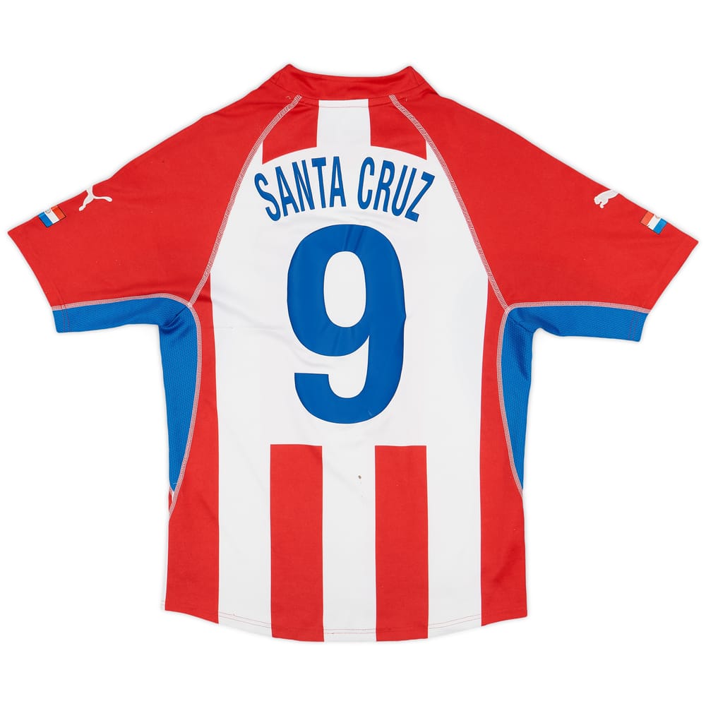 2002-04 Paraguay Home Shirt Santa Cruz #9 - 6/10 - (S)