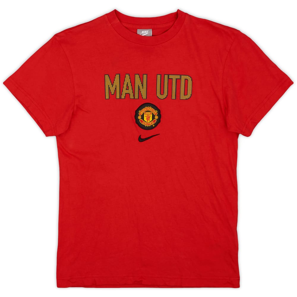 2009-10 Manchester United Nike Cotton Tee - 9/10 - (XL.Boys)