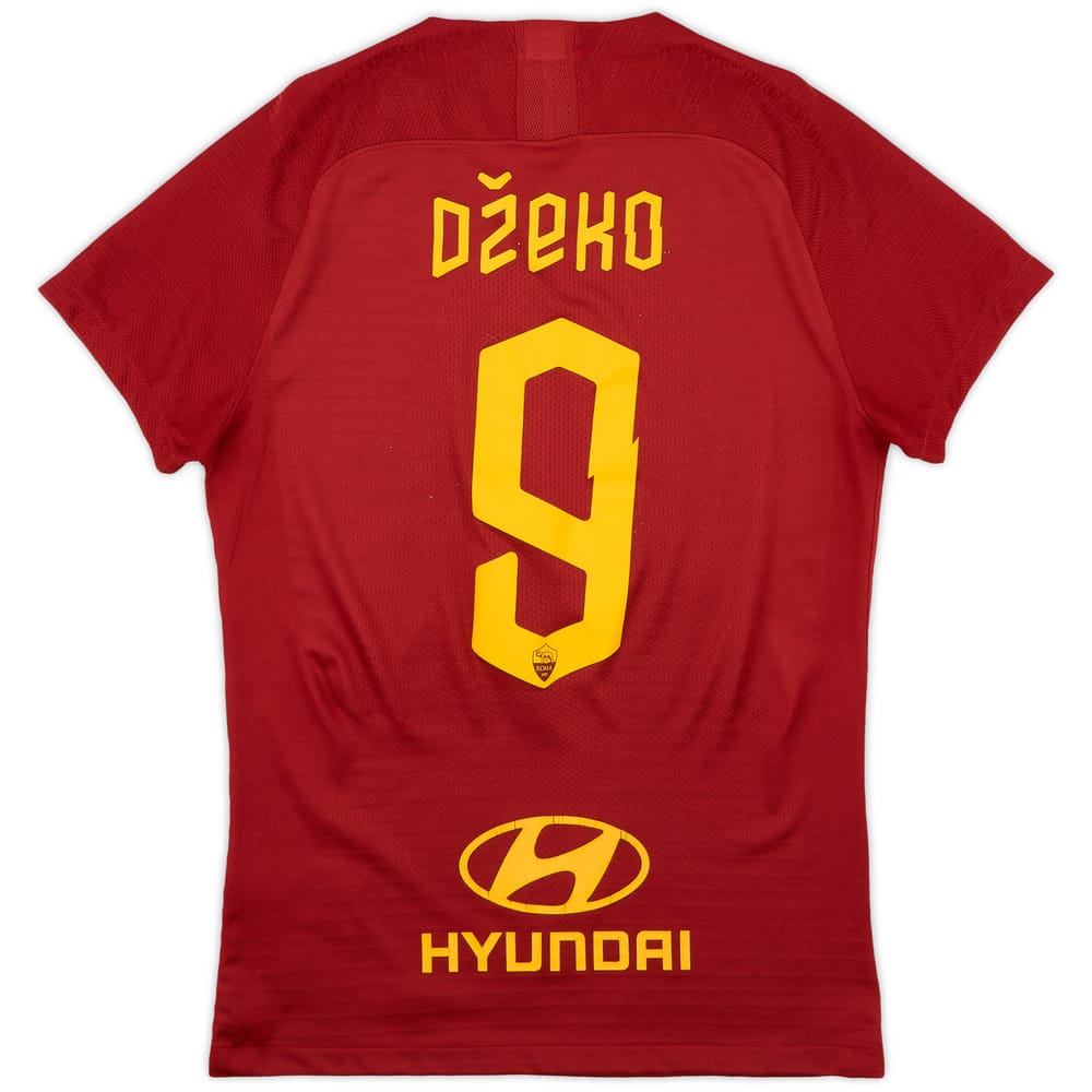 2019-20 Roma Authentic Home Shirt Dzeko #9 - 6/10 - (M)