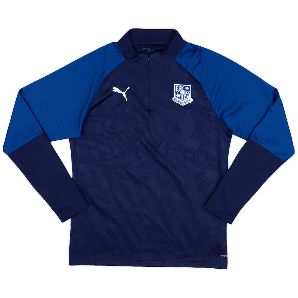 2019-20 Tranmere Rovers Puma 1/4 Zip Drill Top - 8/10 - (S)