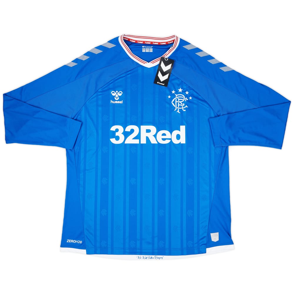 2019-20 Rangers Home L/S Shirt (XXL)