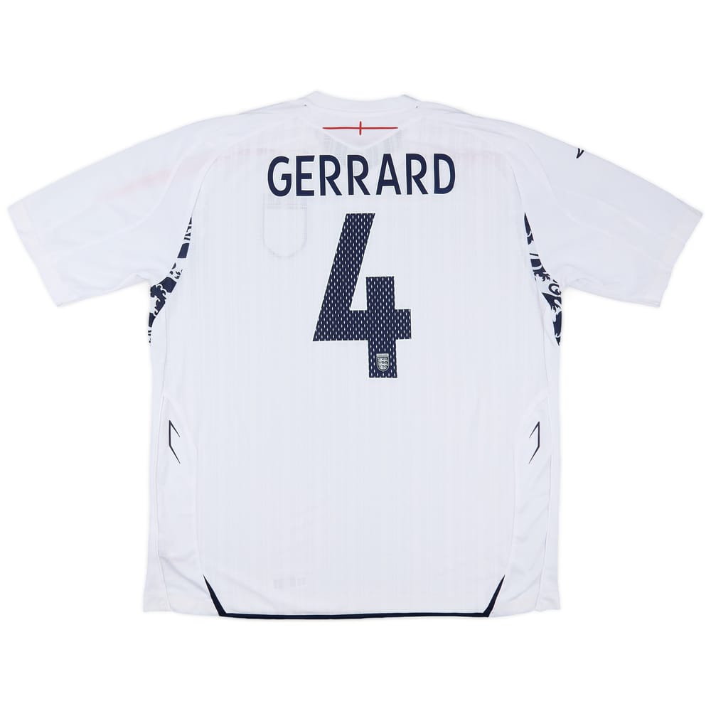 2007-09 England Home Shirt Gerrard #4 (XXL)