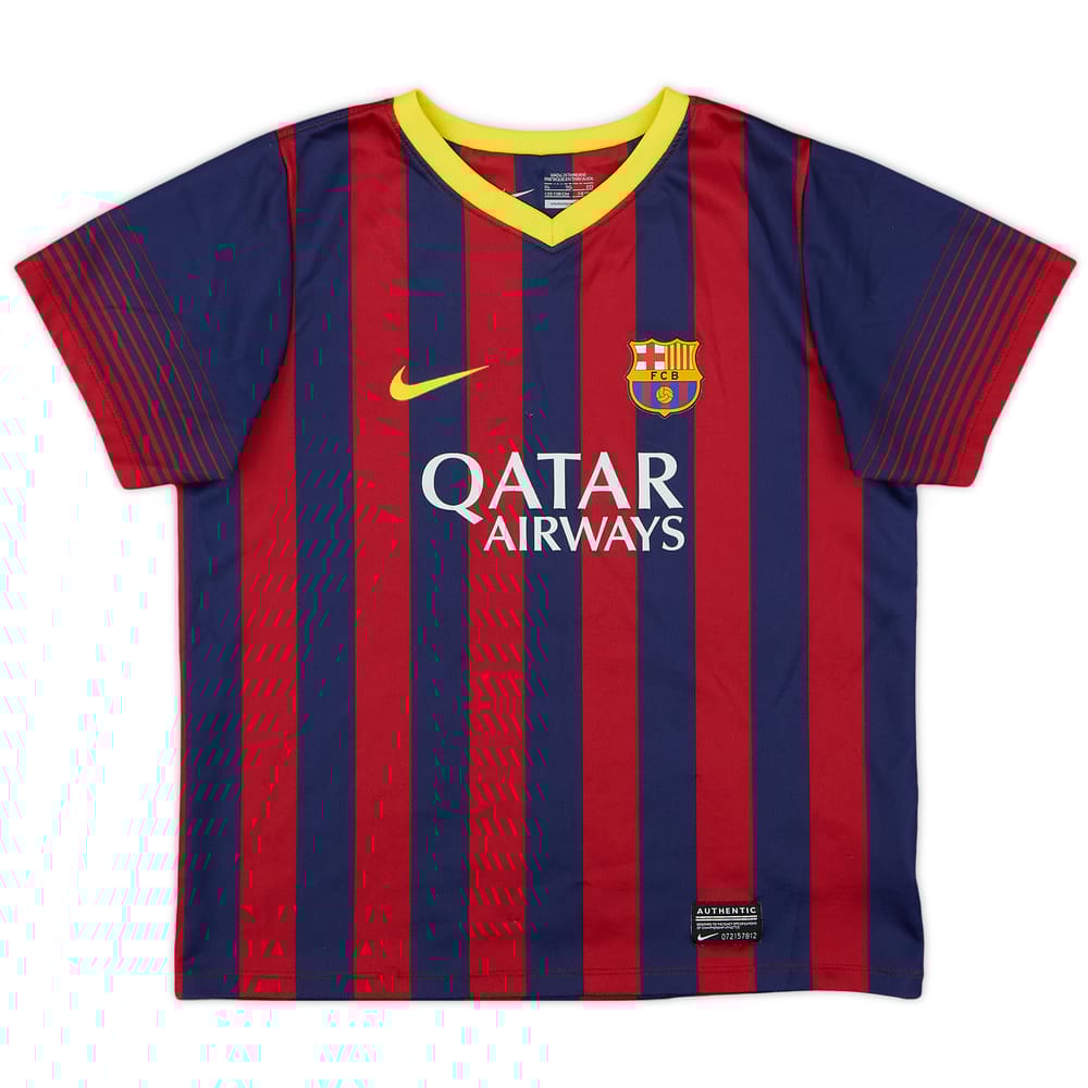 2013-14 Barcelona Home Shirt - 8/10 - (7-8 Years)