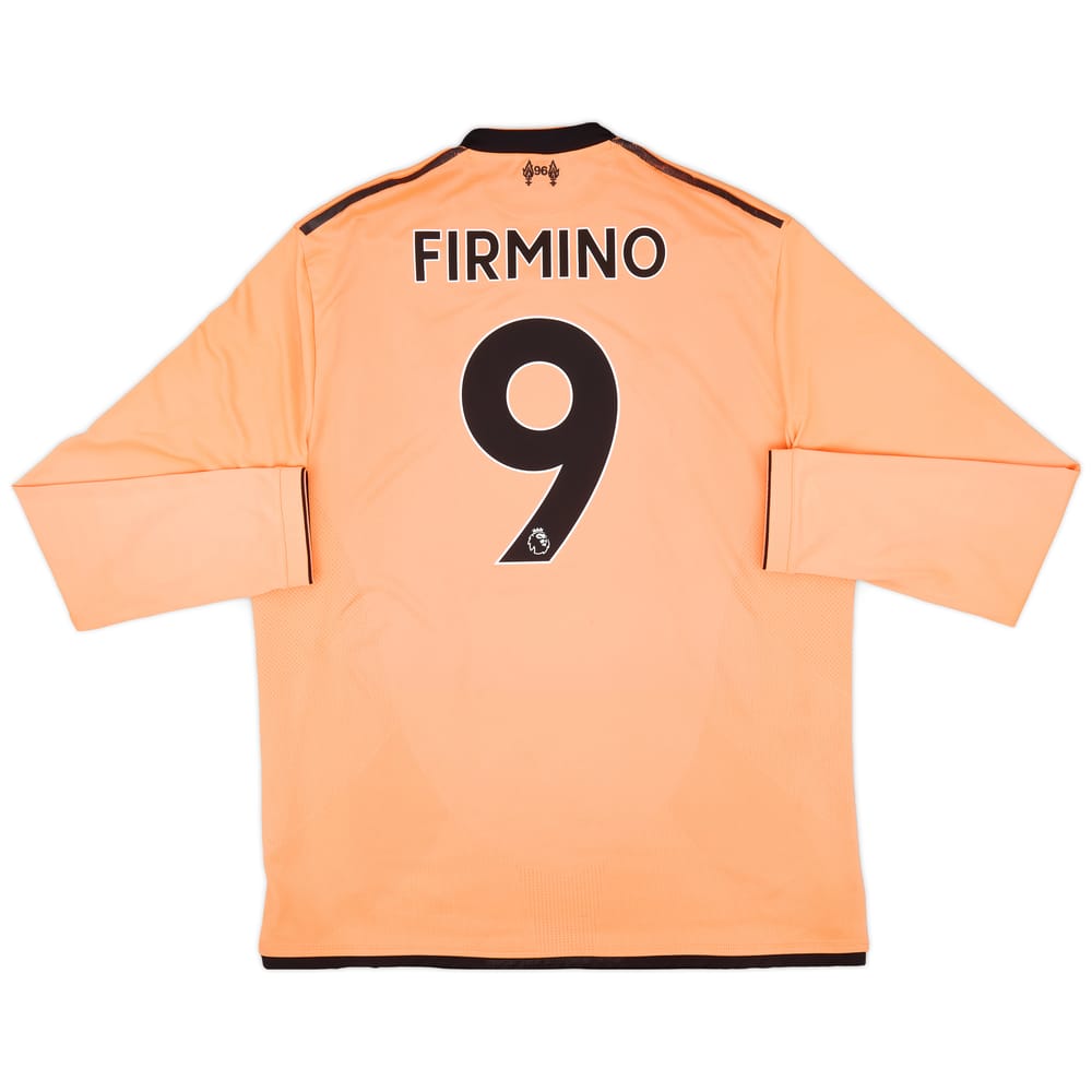 2017-18 Liverpool 125 Years Third L/S Shirt Firmino #9 - 7/10 - (XL)